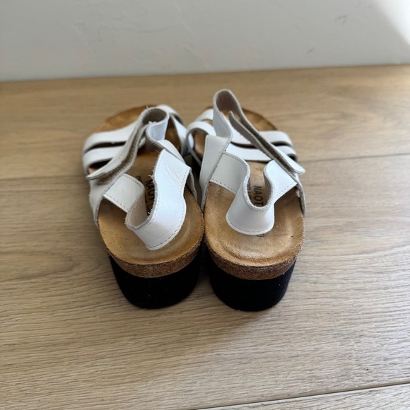 Naot Womens Krista White Leather Sandals Arch Support EU 40 US 9 - Picture 4 of 6